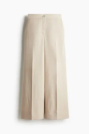 Pantalon de tailleur à jambes larges